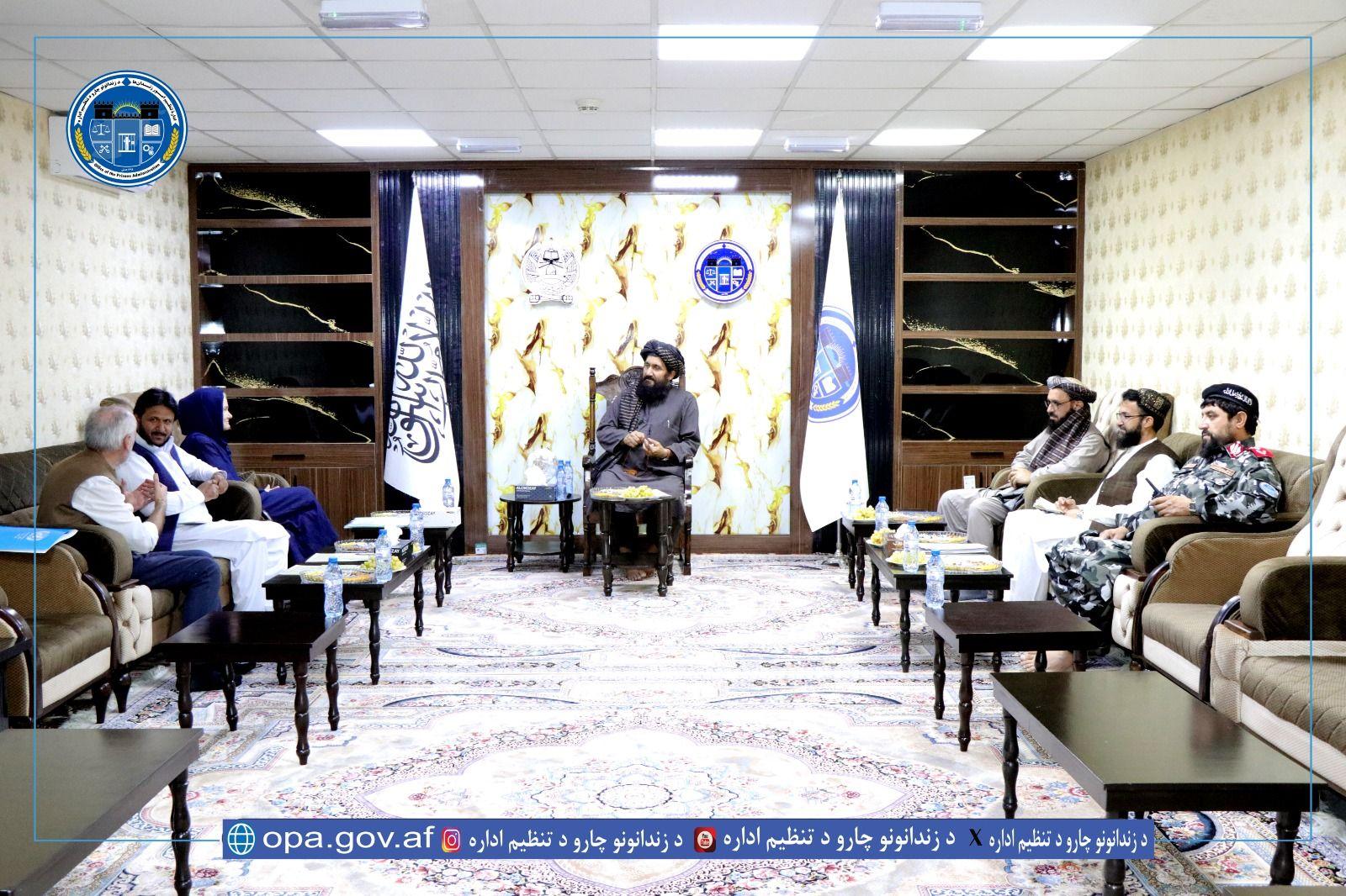 د زندانونو چارو د تنظیم ادارې عمومي رئیس په کابل کې د یوناما دفتر له استازې سره ناسته ترسره کړله